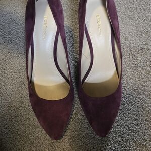 BCBGeneration Suede Purple Heels | SZ 9.5